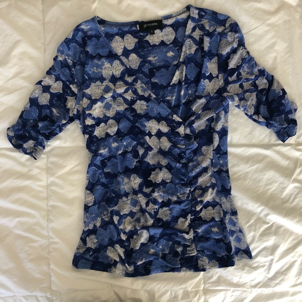 Grayson stretch v-neck top